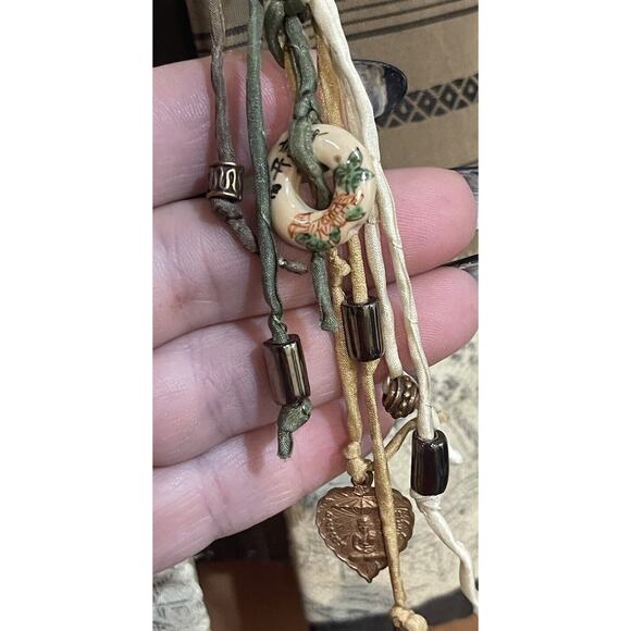 Artisan Shirt Made of Vintage Kimono Obi Silks M/L - Picture 7 of 8